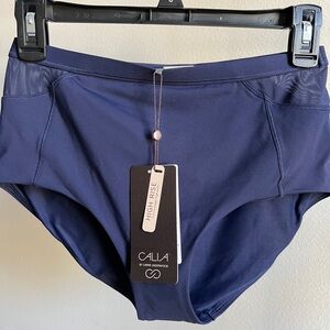 Calia by Carrie Underwood XS high rise swim bottom navy